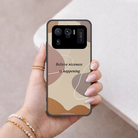 Xiaomi Mi 11 Ultra Cover - Happy Series - HQ Ultra Shine Premium Infinity Glass Soft Silicon Borders Case