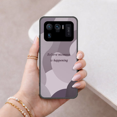 Xiaomi Mi 11 Ultra Cover - Happy Series - HQ Ultra Shine Premium Infinity Glass Soft Silicon Borders Case