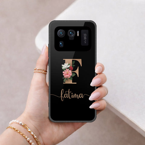 Xiaomi Mi 11 Ultra Cover - Personalized Alphabet Series - HQ Ultra Shine Premium Infinity Glass Soft Silicon Borders Case