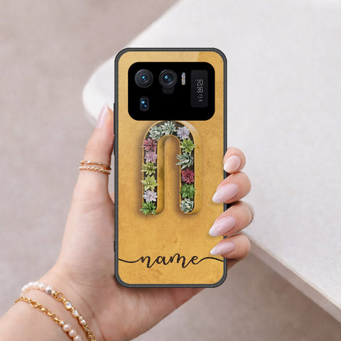 Xiaomi Mi 11 Ultra Cover - Personalized Alphabet Series - HQ Ultra Shine Premium Infinity Glass Soft Silicon Borders Case