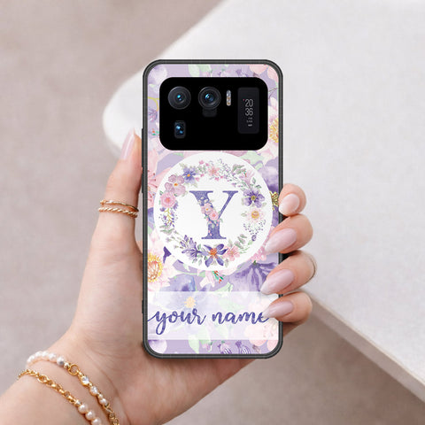 Xiaomi Mi 11 Ultra Cover - Personalized Alphabet Series - HQ Ultra Shine Premium Infinity Glass Soft Silicon Borders Case