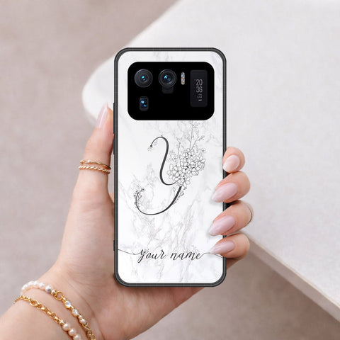 Xiaomi Mi 11 Ultra Cover - Personalized Alphabet Series - HQ Ultra Shine Premium Infinity Glass Soft Silicon Borders Case