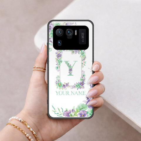 Xiaomi Mi 11 Ultra Cover - Personalized Alphabet Series - HQ Ultra Shine Premium Infinity Glass Soft Silicon Borders Case