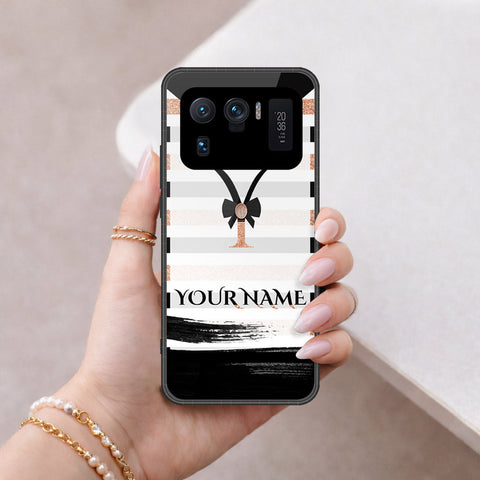 Xiaomi Mi 11 Ultra Cover - Personalized Alphabet Series - HQ Ultra Shine Premium Infinity Glass Soft Silicon Borders Case