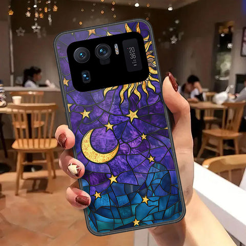 Xiaomi Mi 11 Ultra Cover - Celestial Starry Universe Series - HQ Ultra Shine Premium Infinity Glass Soft Silicon Borders Case