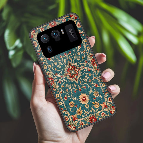 Xiaomi Mi 11 Ultra Cover - ONation Persian Rugs Series 2 - HQ Ultra Shine Premium Infinity Glass Soft Silicon Borders Case