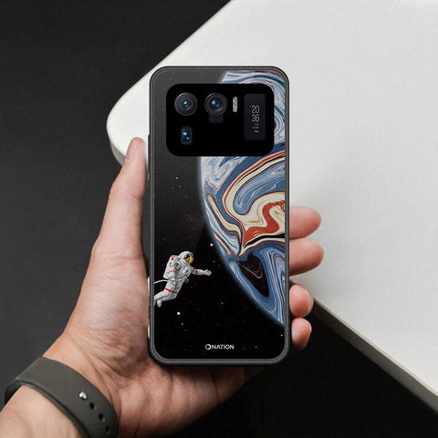 Xiaomi Mi 11 Ultra Cover - Cosmic Marble Astronaut Design - HQ Ultra Shine Premium Infinity Glass Soft Silicon Borders Case