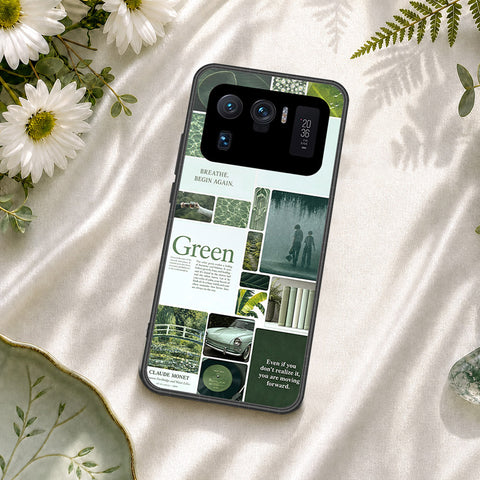 Xiaomi Mi 11 Ultra Cover - ONation Aesthetic Collage Series - HQ Ultra Shine Premium Infinity Glass Soft Silicon Borders Case