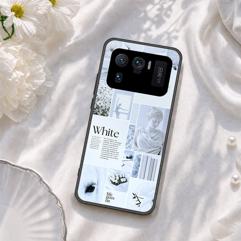 Xiaomi Mi 11 Ultra Cover - ONation Aesthetic Collage Series - HQ Ultra Shine Premium Infinity Glass Soft Silicon Borders Case