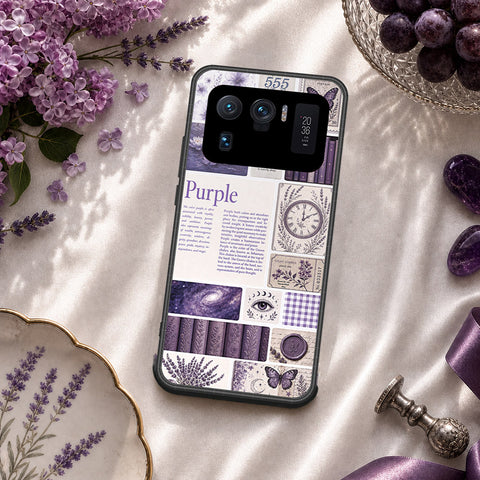 Xiaomi Mi 11 Ultra Cover - ONation Aesthetic Collage Series - HQ Ultra Shine Premium Infinity Glass Soft Silicon Borders Case