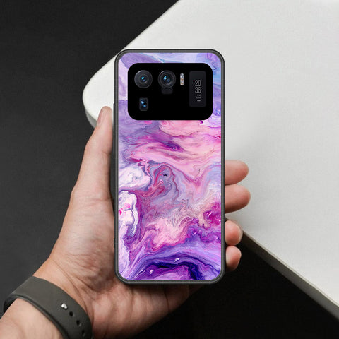 Xiaomi Mi 11 Ultra Cover - Colorful Marble Series - HQ Ultra Shine Premium Infinity Glass Soft Silicon Borders Case