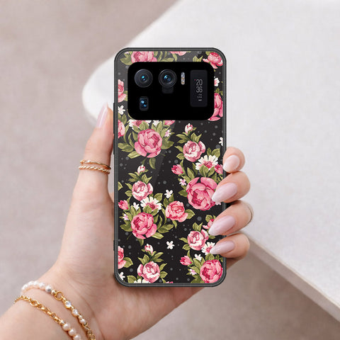 Xiaomi Mi 11 Ultra Cover - Floral Series - HQ Ultra Shine Premium Infinity Glass Soft Silicon Borders Case