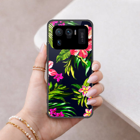 Xiaomi Mi 11 Ultra Cover - Floral Series - HQ Ultra Shine Premium Infinity Glass Soft Silicon Borders Case
