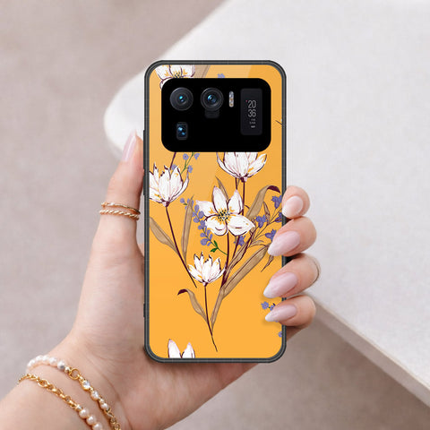 Xiaomi Mi 11 Ultra Cover - Floral Series - HQ Ultra Shine Premium Infinity Glass Soft Silicon Borders Case