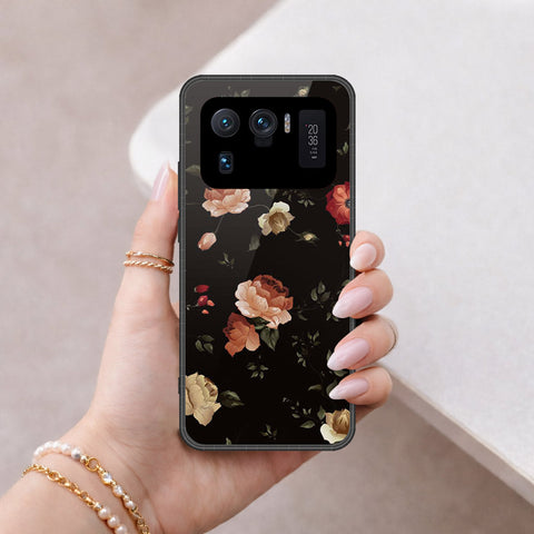 Xiaomi Mi 11 Ultra Cover - Floral Series 2 - HQ Ultra Shine Premium Infinity Glass Soft Silicon Borders Case
