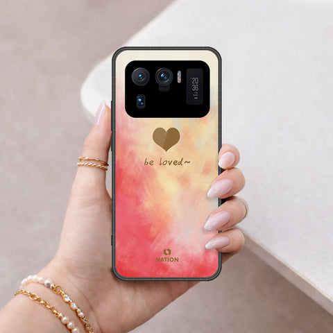 Xiaomi Mi 11 Ultra Cover - Onation Heart Series - HQ Ultra Shine Premium Infinity Glass Soft Silicon Borders Case