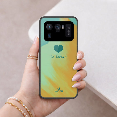 Xiaomi Mi 11 Ultra Cover - Onation Heart Series - HQ Ultra Shine Premium Infinity Glass Soft Silicon Borders Case