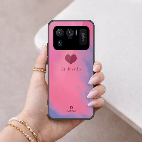 Xiaomi Mi 11 Ultra Cover - Onation Heart Series - HQ Ultra Shine Premium Infinity Glass Soft Silicon Borders Case