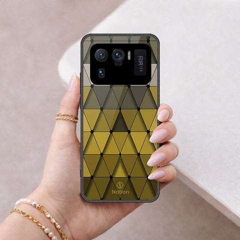 Xiaomi Mi 11 Ultra Cover - Onation Pyramid Series - HQ Ultra Shine Premium Infinity Glass Soft Silicon Borders Case
