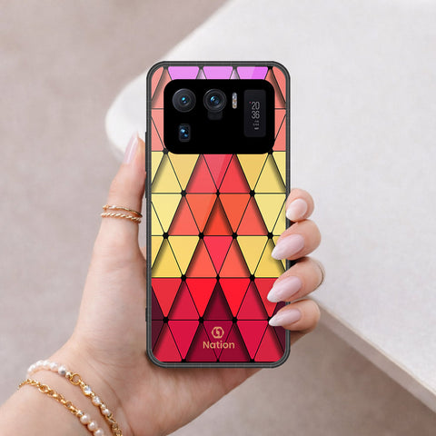 Xiaomi Mi 11 Ultra Cover - Onation Pyramid Series - HQ Ultra Shine Premium Infinity Glass Soft Silicon Borders Case