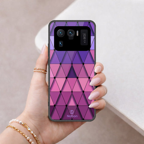 Xiaomi Mi 11 Ultra Cover - Onation Pyramid Series - HQ Ultra Shine Premium Infinity Glass Soft Silicon Borders Case