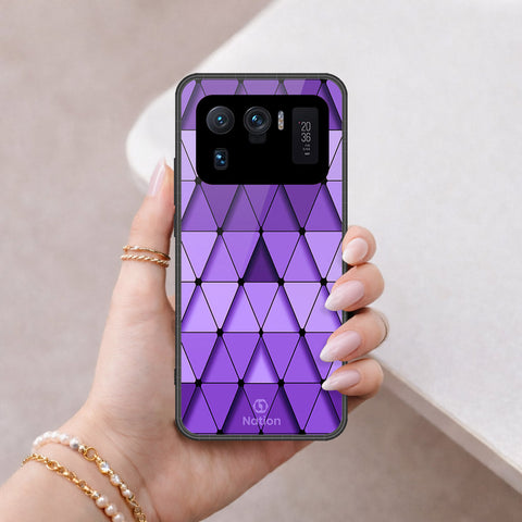 Xiaomi Mi 11 Ultra Cover - Onation Pyramid Series - HQ Ultra Shine Premium Infinity Glass Soft Silicon Borders Case