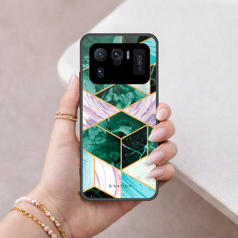 Xiaomi Mi 11 Ultra Cover - O'Nation Shades of Marble Series - HQ Ultra Shine Premium Infinity Glass Soft Silicon Borders Case