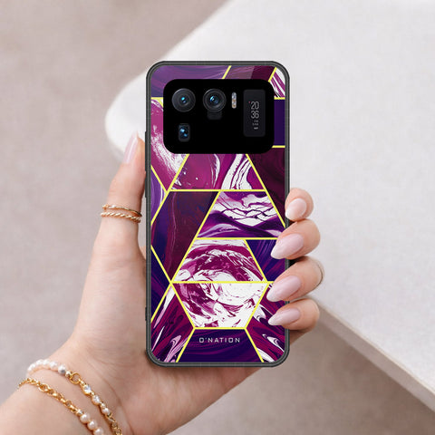 Xiaomi Mi 11 Ultra Cover - O'Nation Shades of Marble Series - HQ Ultra Shine Premium Infinity Glass Soft Silicon Borders Case