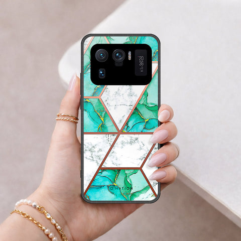 Xiaomi Mi 11 Ultra Cover - O'Nation Shades of Marble Series - HQ Ultra Shine Premium Infinity Glass Soft Silicon Borders Case