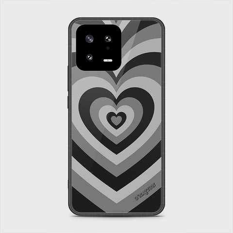 Xiaomi 13 Cover- O'Nation Heartbeat Series - HQ Ultra Shine Premium Infinity Glass Soft Silicon Borders Case
