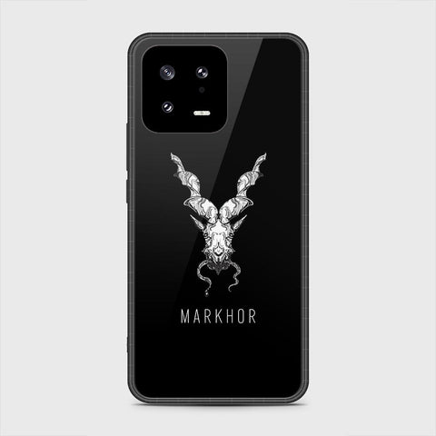 Xiaomi 13 Cover- Markhor Series - HQ Ultra Shine Premium Infinity Glass Soft Silicon Borders Case