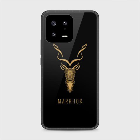 Xiaomi 13 Cover- Markhor Series - HQ Ultra Shine Premium Infinity Glass Soft Silicon Borders Case