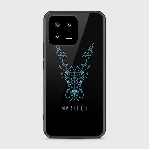 Xiaomi 13 Cover- Markhor Series - HQ Ultra Shine Premium Infinity Glass Soft Silicon Borders Case