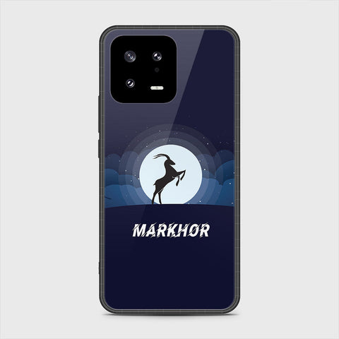 Xiaomi 13 Cover- Markhor Series - HQ Ultra Shine Premium Infinity Glass Soft Silicon Borders Case