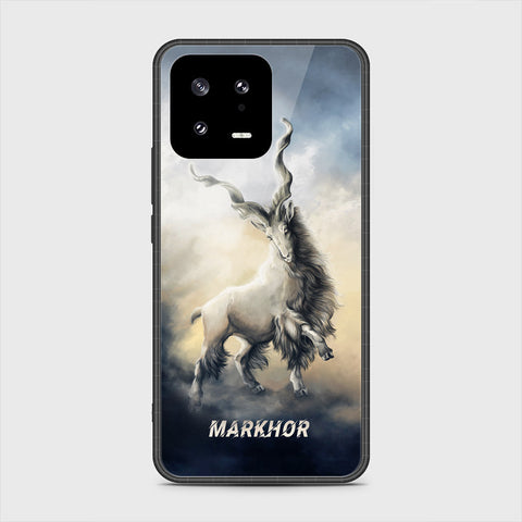 Xiaomi 13 Cover- Markhor Series - HQ Ultra Shine Premium Infinity Glass Soft Silicon Borders Case