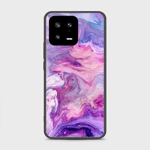 Xiaomi 13 Cover- Colorful Marble Series - HQ Ultra Shine Premium Infinity Glass Soft Silicon Borders Case