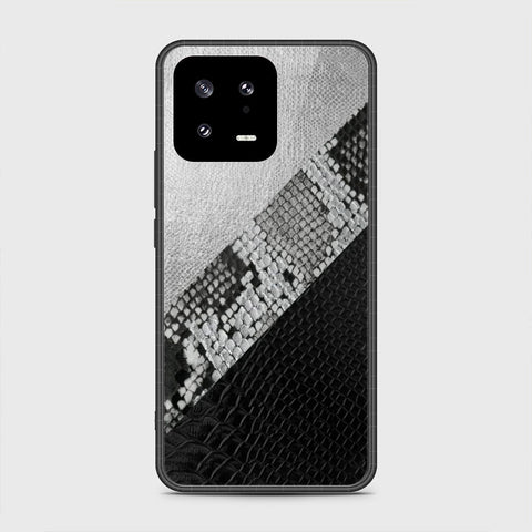 Xiaomi 13 Cover- Printed Skins Series - HQ Ultra Shine Premium Infinity Glass Soft Silicon Borders Case