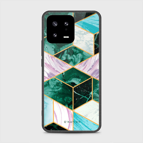Xiaomi 13 Cover- O'Nation Shades of Marble Series - HQ Ultra Shine Premium Infinity Glass Soft Silicon Borders Case