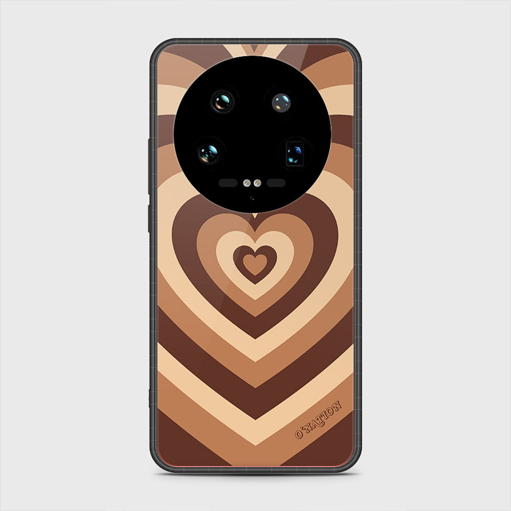 Xiaomi 14 Ultra Cover- O'Nation Heartbeat Series - HQ Ultra Shine Premium Infinity Glass Soft Silicon Borders Case