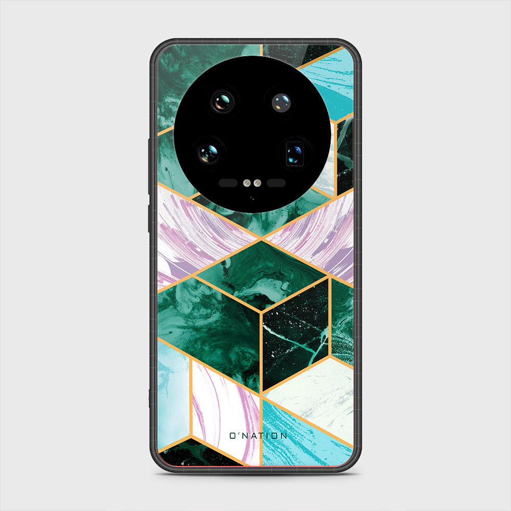 Xiaomi 14 Ultra Cover- O'Nation Shades of Marble Series - HQ Ultra Shine Premium Infinity Glass Soft Silicon Borders Case