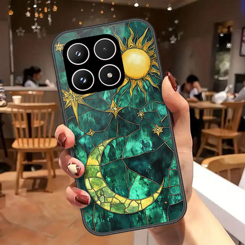 Xiaomi 17 Cover - Celestial Starry Universe Series - HQ Ultra Shine Premium Infinity Glass Soft Silicon Borders Case