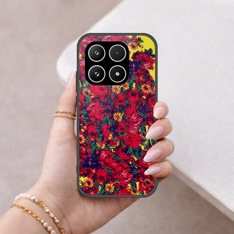 Xiaomi 17 Cover - Floral Series - HQ Ultra Shine Premium Infinity Glass Soft Silicon Borders Case