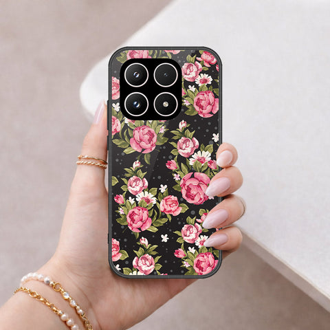 Xiaomi 17 Cover - Floral Series - HQ Ultra Shine Premium Infinity Glass Soft Silicon Borders Case