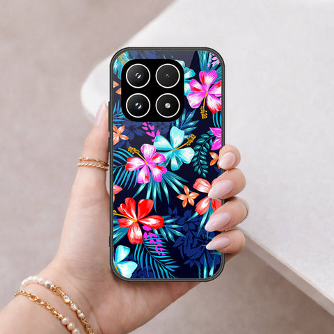 Xiaomi 17 Cover - Floral Series - HQ Ultra Shine Premium Infinity Glass Soft Silicon Borders Case