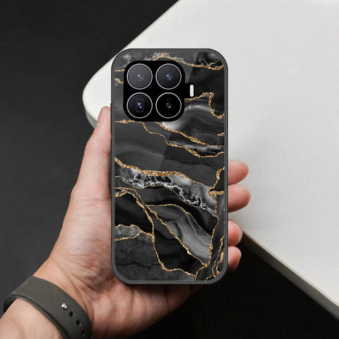 Xiaomi 17T Cover - Black Marble Series - HQ Ultra Shine Premium Infinity Glass Soft Silicon Borders Case