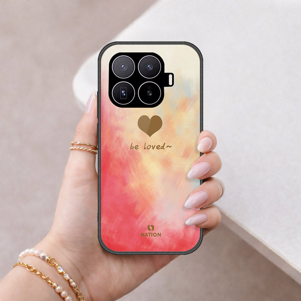 Xiaomi 17T Cover - Onation Heart Series - HQ Ultra Shine Premium Infinity Glass Soft Silicon Borders Case