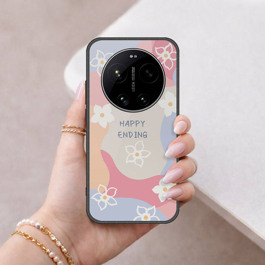 Xiaomi 17 Ultra Cover - Happy Series - HQ Ultra Shine Premium Infinity Glass Soft Silicon Borders Case