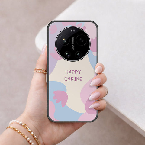 Xiaomi 17 Ultra Cover - Happy Series - HQ Ultra Shine Premium Infinity Glass Soft Silicon Borders Case