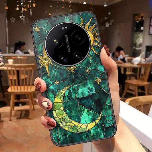 Xiaomi 17 Ultra Cover - Celestial Starry Universe Series - HQ Ultra Shine Premium Infinity Glass Soft Silicon Borders Case