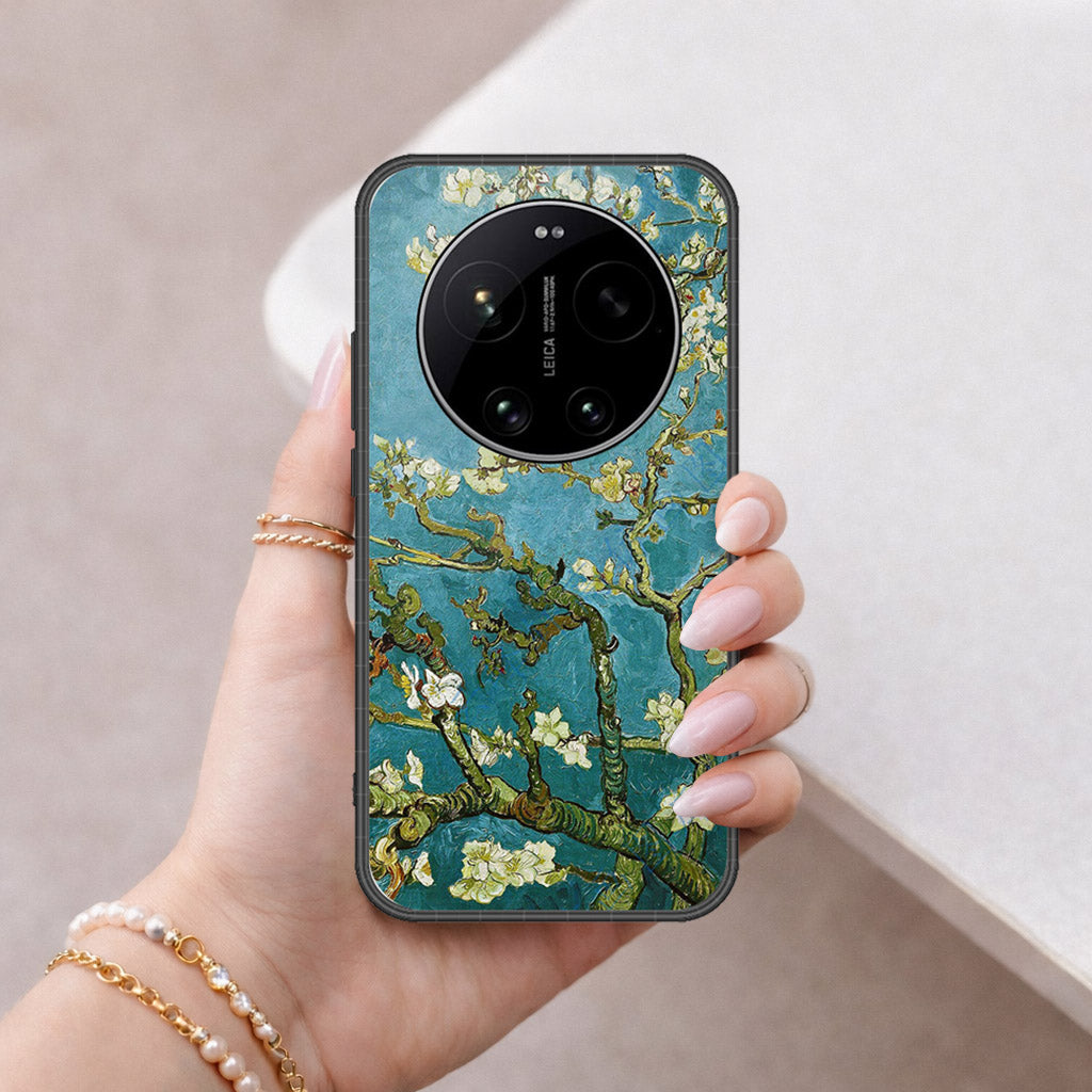 Xiaomi 17 Ultra Cover - Floral Series 2 - HQ Ultra Shine Premium Infinity Glass Soft Silicon Borders Case